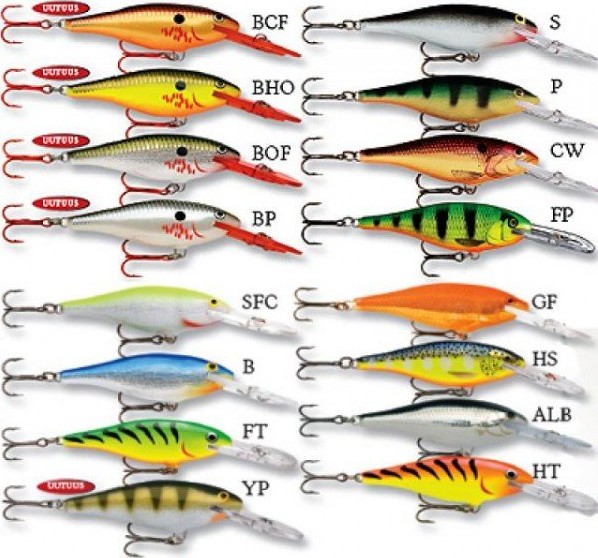 Lot of 3 Rapala Rattlin Rap RNR Lure Shad Chrome 海外 即決-