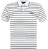 Pánské tričko Lonsdale YD Stripe Polo Shirt Mens White/Navy