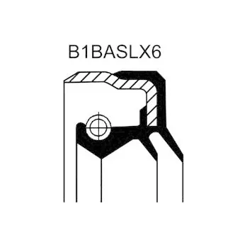 Hřídel nápravy Corteco těsnící kroužek hřídele 01034113B