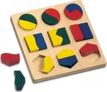 Dřevěná hračka Bino geometrické tvary