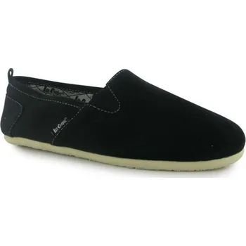 Pánské tenisky Recenze Lee Cooper Slip On Mens Canvas Shoes Black