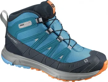 Dětská treková obuv Salomon Trail mid CSWP J, modrá, 33 