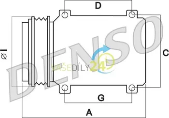 Kompresor klimatizace Kompresor klimatizace DENSO (DE DCP09007)