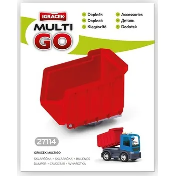 autíčko efko MultiGO Sklápěčka červená