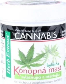 Bylinná léčivá mast Vivaco Herb Extract Cannabis konopná mast 125 ml