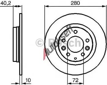 Brzdový kotouč Brzdový kotouč BOSCH (BO 0986479131) MAZDA