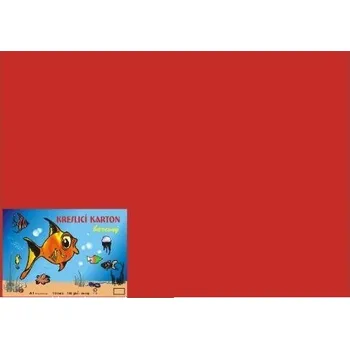 Kreslicí karton A1 180g 10 listů červená