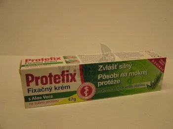 Péče o zubní náhradu PROTEFIX Fixační krém s Aloe Vera 47g