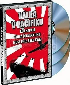 Sběratelská edice filmů DVD Kolekce: Válka v Pacifiku (Kód Navajo + Most přes řeku Kwai + Tenká červená linie)