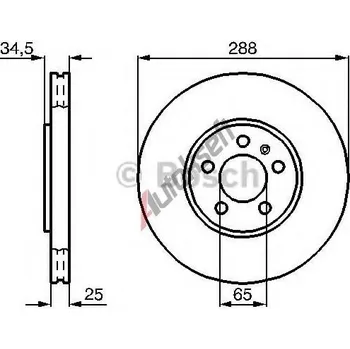 Brzdový kotouč Brzdový kotouč BOSCH (BO 0986478867)