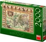 DINO Puzzle historická mapa světa, 2000…