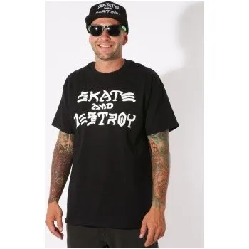 Pánské tričko Triko Thrasher Skate & Destroy černé