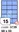 Samolepicí etikety Rayfilm Office - matně modrá, 300 archů, 68 x 50 mm