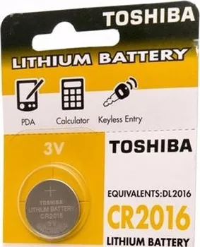 Článková baterie Lithiová baterie Toshiba CR 2016