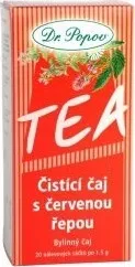 Léčivý čaj Dr.Popov Čaj čistící s červenou řepou n.s.20x1.5g