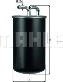 Palivový filtr Palivový filtr MAHLE (KL737) MITSUBISHI