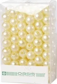 Dekorační perly - 8 mm (144 ks) krémové 