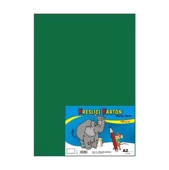 Kreslicí karton A2 180 g 10 listů tmavě zelená