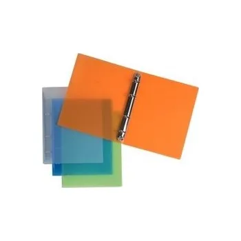 Desky A5 kroužkové průsvitné - 4 kroužek