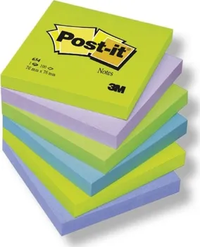 Samolepící bloček Blok samolepicí Post-it 76 x 76/6 ks snivé barvy