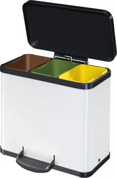 Odpadkový koš Koš na tříděný odpad Hailo Trento Öko trio 33 bílý 3x11 litrů