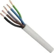 elektrický kabel CYSY 5Gx4 BÍ Kabel H05VV-F 5x4 (CYSY) ohebný