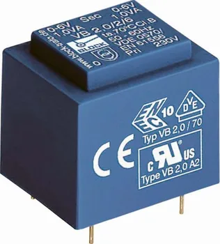 Transformátor Transformátor do DPS Block, 2.0 VA, 2 x 15 V