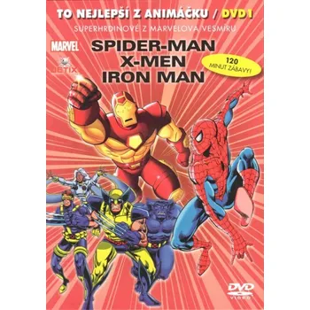 DVD film DVD To nejlepší z Animáčku 1. díl Superhrdinové z Marvelova vesmíru - Spider-Man, X-Men, Iron Man