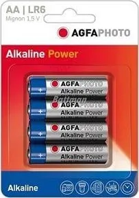 Článková baterie Alkalická baterie Agfaphoto AA, sada 4 ks