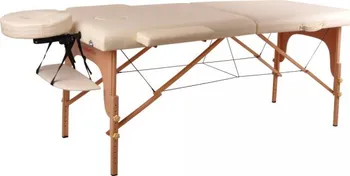 Masážní stůl inSPORTline masážní lehátko Taisage 2-dílné dřevěné