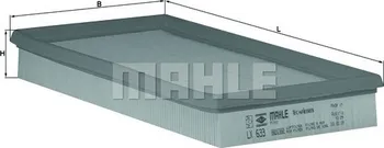 Vzduchový filtr Vzduchový filtr MAHLE (LX633)
