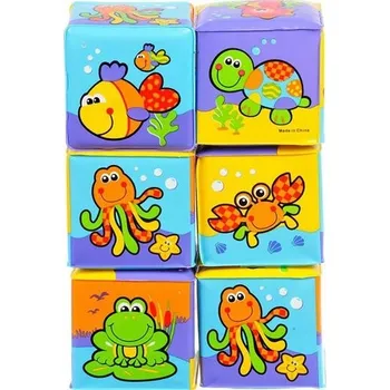 Playgro Měkké pěnové kostky 6 ks