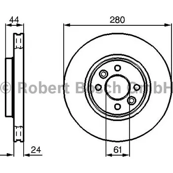 Brzdový kotouč Brzdový kotouč BOSCH (BO 0986478590) RENAULT