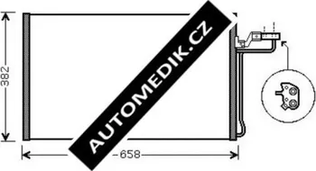 Výparník klimatizace Chladič klimatizace - kondenzátor (44.27.541) VOLVO