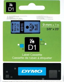 Pásek do tiskárny Páska DYMO D1 9mm/7m černá na čiré