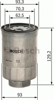Palivový filtr Palivový filtr BOSCH ROBERT (1 457 434 438)