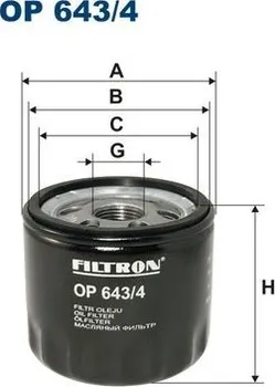 Olejový filtr Filtr olejový FILTRON (FI OP643/4)