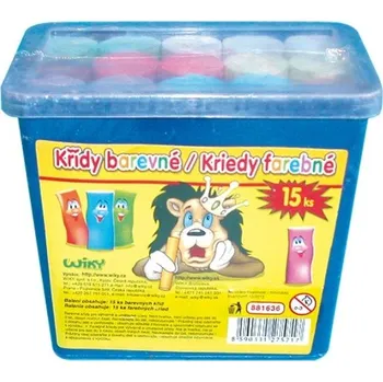 Výtvárné potřeby Wiky chodníkové křídy 15 ks