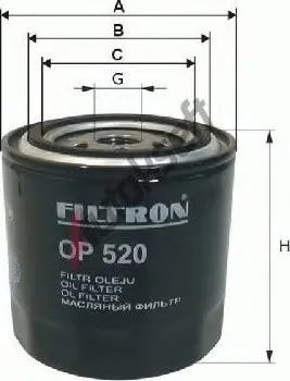 Olejový filtr Filtr olejový FILTRON (FI OP539)