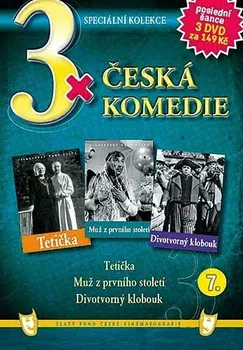 Sběratelská edice filmů DVD 3x Česká komedie VII.: Tetička + Muž z prvního století + Divotvorný klobouk