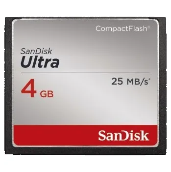 Paměťová karta SanDisk Compact Flash Card Ultra 25MB/s 4GB