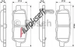 Sada brzdových destiček BOSCH (BO…