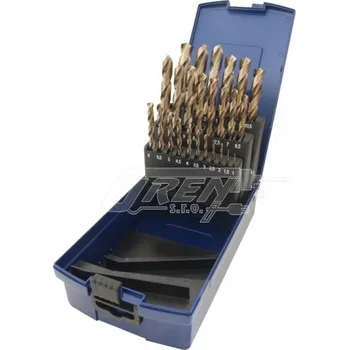 Vrták OREN Sada vybrušovaných vrtáků HSS-Co. 5 % DIN 338