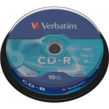 Optické médium Verbatim CD-R DL 700MB 80min 52x Extra Protection 10 cake