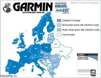 Mapový podklad pro GPS navigaci Garmin map EU MicroSD CityNavigator NT Europe