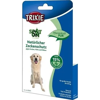 TRIXIE Spot On Natural Tick Protection pro psy 20-50 kg Antiparazitikum pro psa TRIXIE Spot On Natural Tick Protection pro psy 20-50 kg