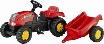 Dětské šlapadlo Rolly Toys Šlapací traktor Rolly Junior s vlečkou