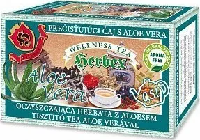Čaj Herbex Pročisťující bylinná směs s aloe vera 20x3g