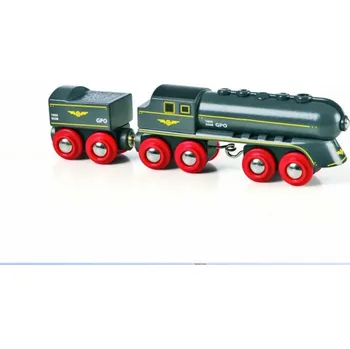 Vláček a vláčkodráha Brio Rychlý šedý vlak s vagonem