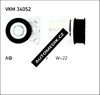 Rozvod motoru Napínací kladka klínového řemenu SKF (SK VKM34052)